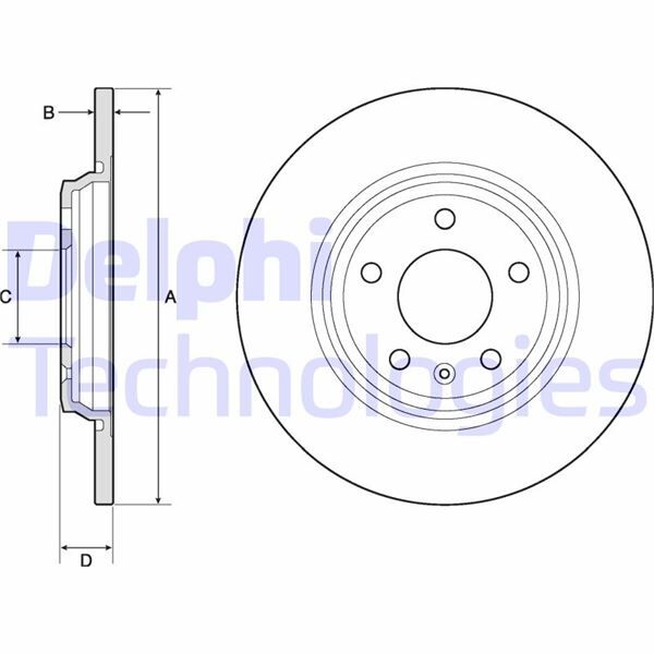 FREN DİSKİ ÇİFTLİ PAKET - BOYALI. DELİKSİZ ARKA AUDI A4. A5 05/2015 > | OEM:8W0615601C