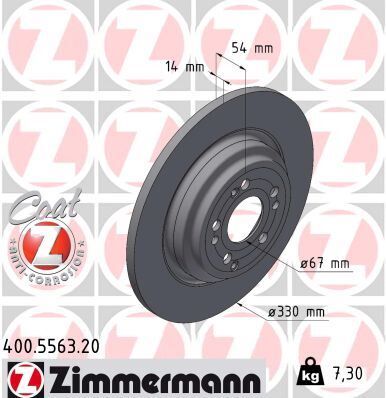 FREN DISKI ARKA MERCEDES GLE-CLASS V167 18>21 | OEM:A1674238700