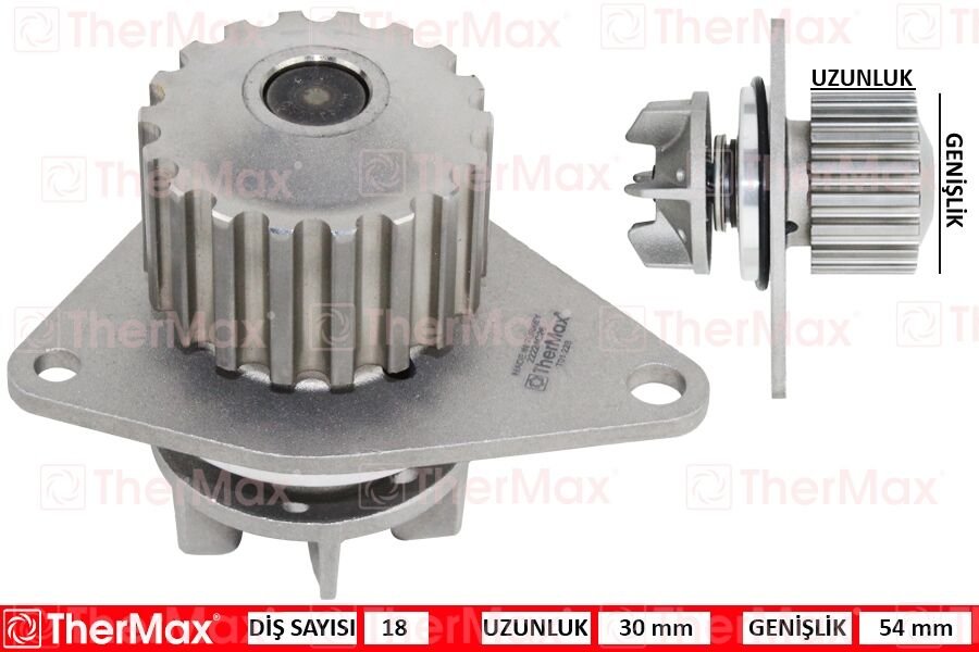 DEVIRDAIM SU POMPASI PEUGEOT P206-P207-P307 CITROEN C2-C3-C4 1.4 16V KFU-ET3J4 18DIS | OEM:1201.G2-1609417180-1623095980