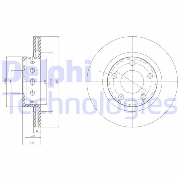 FREN DİSKİ ÇİFTLİ PAKET . DELİKLİ ARKA AUDI // VW; A6 // PASSAT 11/1998 > 02/2005 | OEM:4B3615601