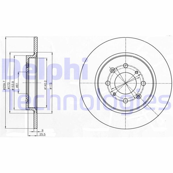 FREN DİSKİ ÇİFTLİ PAKET - BOYALI. DELİKSİZ ARKA HONDA INSIGHT 04/2009 > | OEM:42510TM8G00