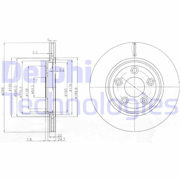ARKA FREN AYNASI ADET JAGUAR STYPE 1999-2007 XJ350 XJ358 2003-2009 CAP 288 mm-5 BİJON | OEM:JLM20802-XR858224-XR827087