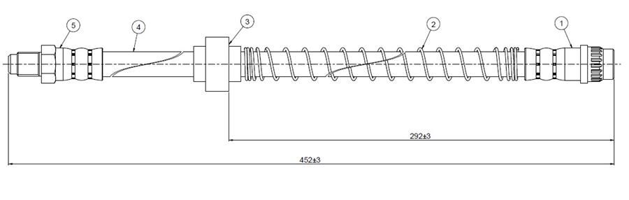 FREN HORTUMU ön ZX 91 | OEM:96124230