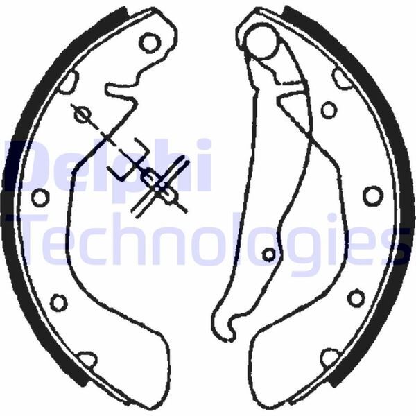 ARKA PABUÇ BALATA CORSA C 00-09 VECTRA A 93-95 ASTRA F 91-98 LACETTI 05 >NUBIRA 03 > 200x46 | OEM:1605056-1605042-1605953-1605929