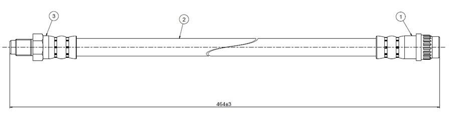 FREN HORTUMU arka Traffic P-V Series 80- | OEM:7704002444