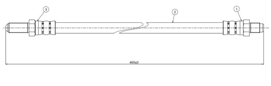FREN HORTUMU ön 33. 85--86 | OEM:546730