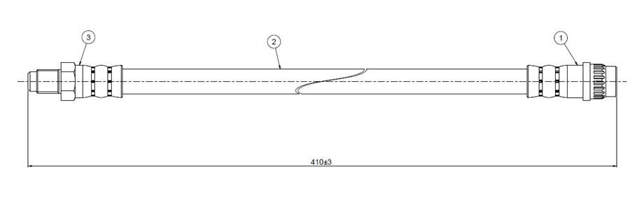 FREN HORTUMU arka Traffic T Series 80- | OEM:7704002447