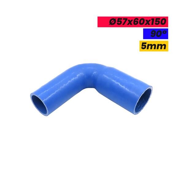 KONİK DİRSEK SİLİKON HORTUM 57x60x150 90 DERECE 5mm