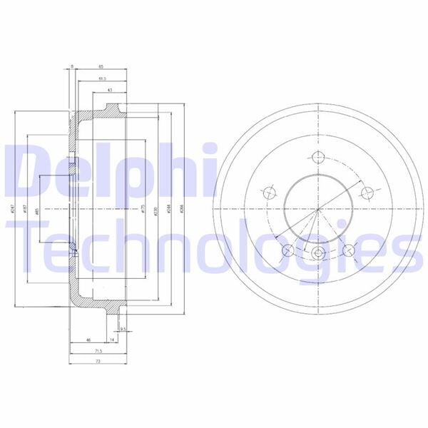 FREN KAMPANASI ARKA MERCEDES 207. 208. 209. 210. 409. 410 77>