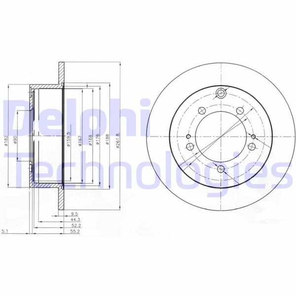 FREN DİSKİ ÇİFTLİ PAKET . DELİKSİZ ARKA MITSUBISHI MONTERO. PININ 12/1999 > | OEM:MR493489