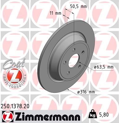 ARKA FREN DISKI KUGA II 14>19 YENI KASA MONDEO V 14> | OEM:DG9C2A315CD-2008440-5202205