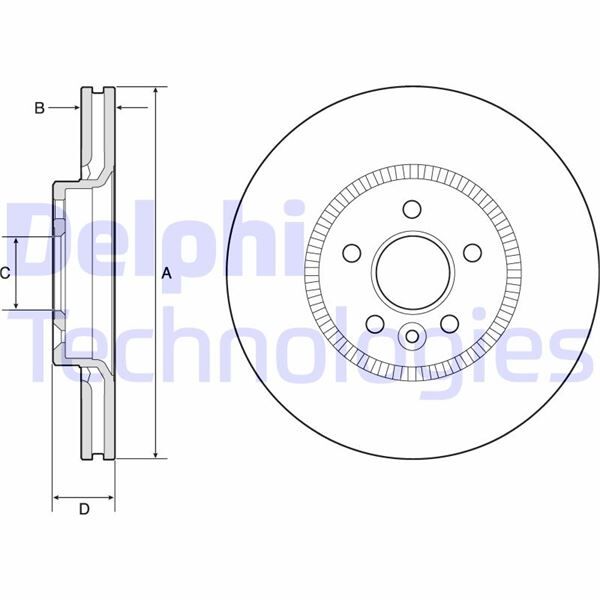 FREN DİSKİ TEKLİ PAKET - BOYALI. DELİKLİ ÖN FORD MONDEO 09/2014 > | OEM:5202200-DG9C1125CC
