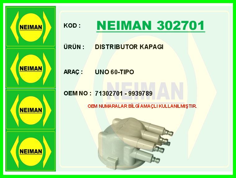 DISTRIBUTOR KAPAGI UNO 60-TIPO | OEM:71302701-9939789