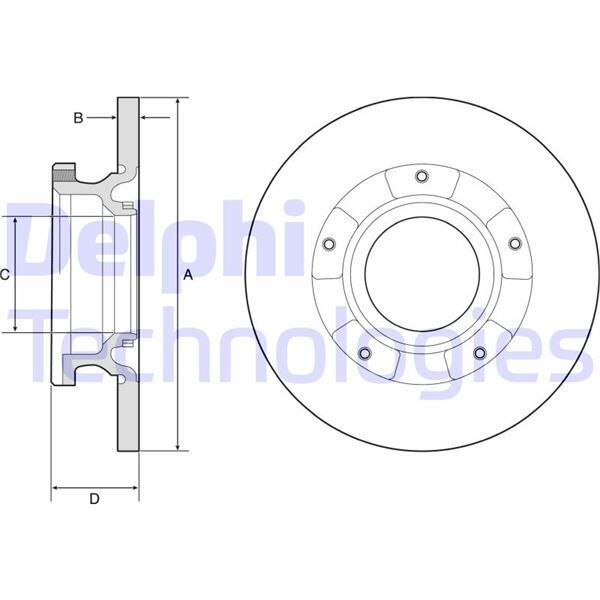ARKA FREN DISK AYNASI TRANSIT CUSTOM V362 2.2TDCI 12> CAP 288 16 TAKIM | OEM:BK212A097BA-BK212A097FA-BK212A097HA