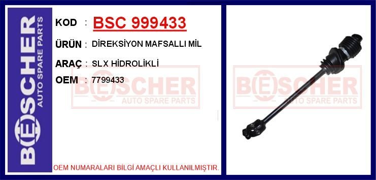 DİREKSİYON MAFSALLI MİL SLX HİDROLİKLİ | OEM:7799433