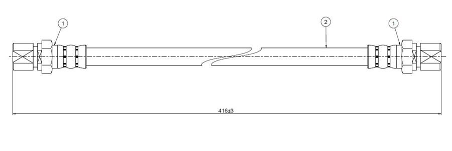 FREN HORTUMU ön Manta B 76-79 | OEM:562301-90077695