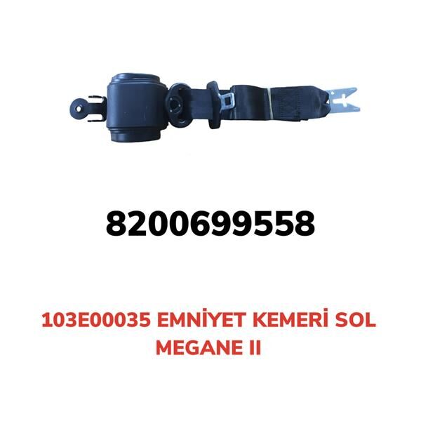 EMNİYET KEMERİ OTOMATİK SOL MEGANE II | OEM:103E00035-8200699558