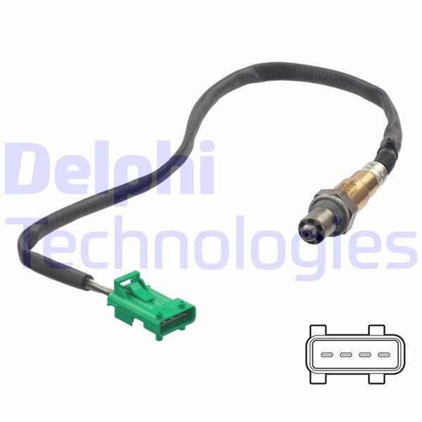 OKSİJEN SENSÖRÜ ÖN P207-P208-P308-P508-P3008-P5008-RCZ-C4-C5-DS3-DS4-DS5 1.6 THP EP6 4 KUTUP | OEM:1609345380-9665414080-1618.HC