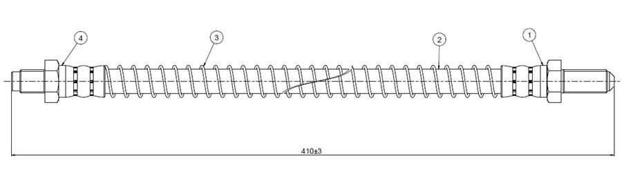 FREN HORTUMU arka Defender 110 90-. | OEM:NRC9456