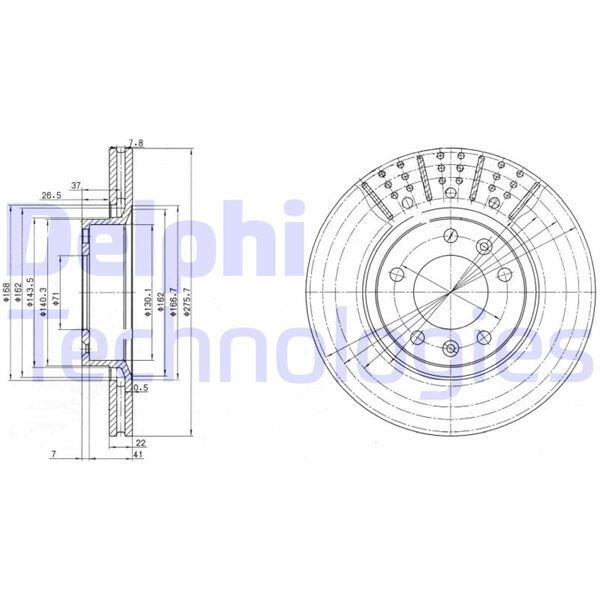 FREN DİSKİ ÇİFTLİ PAKET . DELİKLİ ÖN CITROEN // PEUGEOT; XM // 605 09/1989 > 03/1991 | OEM:4246.E7-4246.E8-42460000000