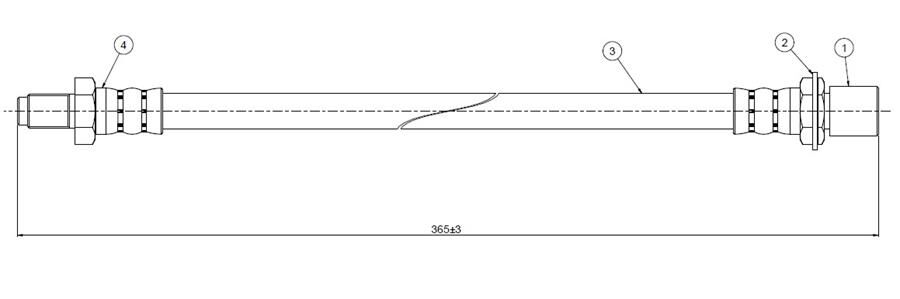 FREN HORTUMU arka Runner 2.4 TD.3.0i 89- | OEM:94702600
