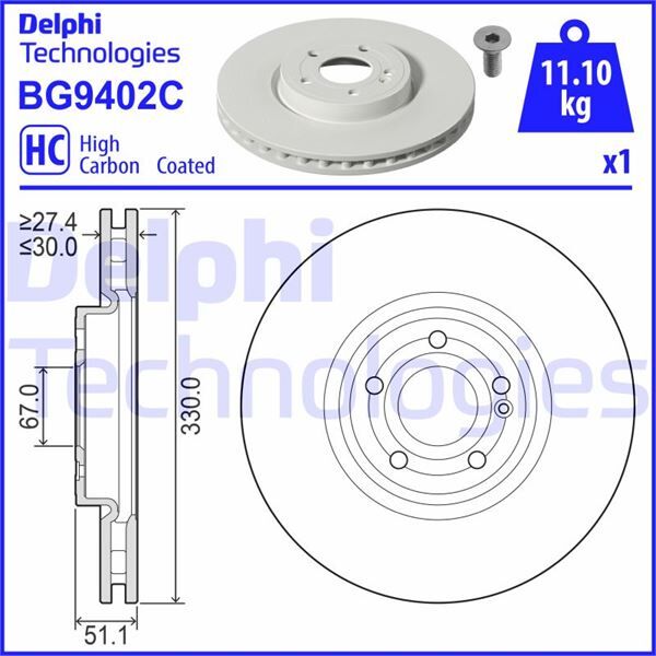 FREN DISKI ON MERCEDES W177 V177 W247 C118 X118 H247 X247 | OEM:A2474211912