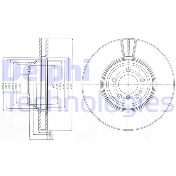 FREN DİSKİ TEKLİ PAKET . DELİKLİ ÖN BMW 760 01/2003 > 12/2009 | OEM:34116753091-34116766107