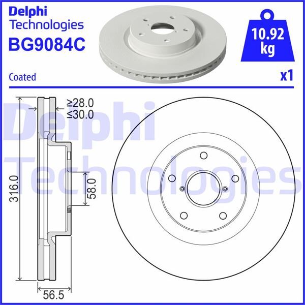 FREN DİSKİ TEKLİ PAKET - BOYALI. DELİKLİ ÖN SUBARU LEGACY.LEVORG.OUTBACK.WRX 09/2013> | OEM:26300AL010