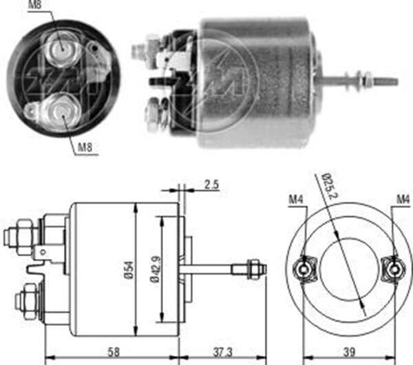 12V RENAULT 9-19-21-PEUGEOT J9 SVA-0595 | OEM:SVA-0595