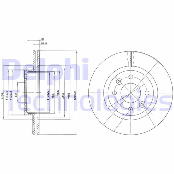 FREN DİSKİ ÇİFTLİ PAKET . DELİKLİ ÖN RENAULT 18. 25. ALPINE. ESPACE. FUEGO 1984 > 1997 | OEM:7700715081-7700715412-7700753321