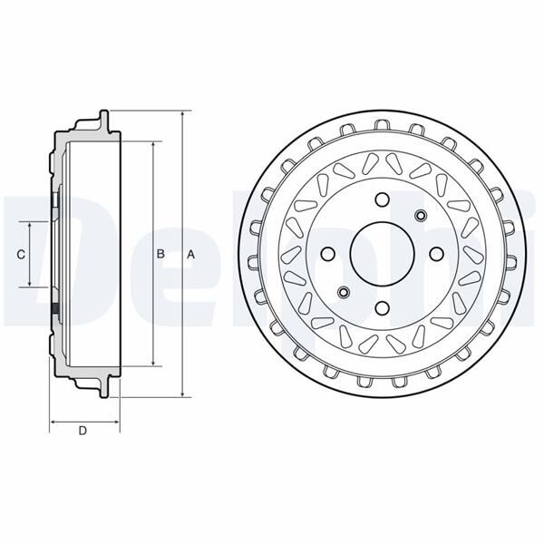 FREN KAMPANASI ARKA FIAT 500 20> EV | OEM:52127281