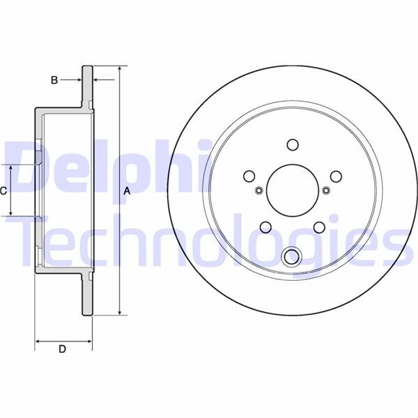ARKA FREN DİSKİ DOLU TİP SUBARU FORESTER SJ 13-> / XV GP 12-17 274 çap x 5 bijon - Takım disk fi yatıdır | OEM:26700FJ000