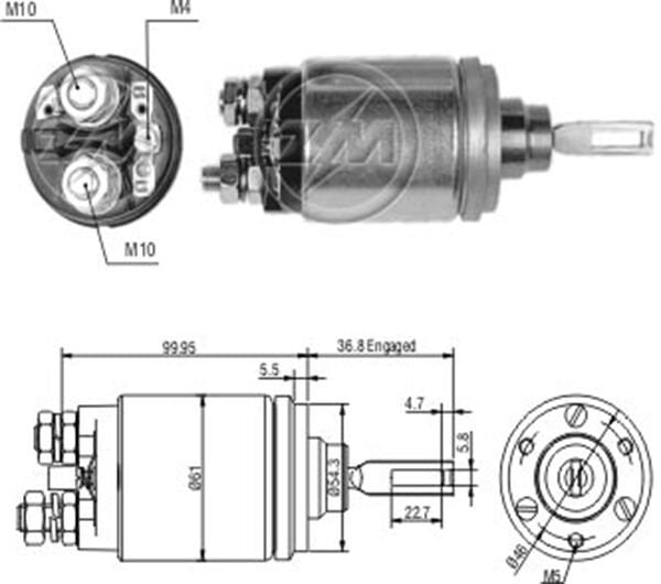 12V DEUTZ KHD 117-KHD 119-KHD 121-KHD 124