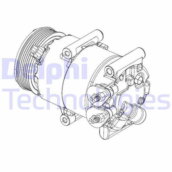 KLİMA KOMPRESÖRÜ FIESTA VI 1.25-1.4-1.6Tİ-1.4TDCİ-1.6TDCİ 09 > 110mm | OEM:AP3119D629AE-AP3119D629AC-1747623