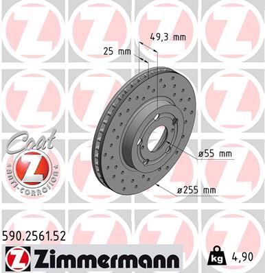 ÖN FREN AYNASI DF4877 CARINA III 1.6 93-97 -CORONA 2.0 255x25x5DLxHAVALI DELİKLİ 986479663-DF4877 | OEM:4351220470-4351220480