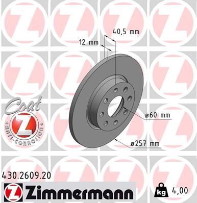 ÖN FREN AYNASI CORSA D 07> CORSA E 14> ADAM 13> PUNTO EVO-GRANDE PUNTO 05> 257x22x4DL HAVALI 14İNÇ 55700921 | OEM:13317922-93197241-569065-55700920