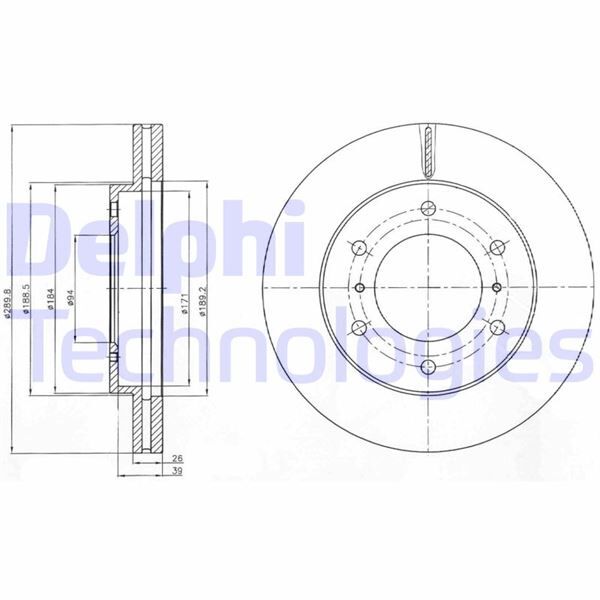 FREN DİSKİ ÇİFTLİ PAKET . DELİKLİ ÖN MITSUBISHI PAJERO. SHOGUN 09/2006 > | OEM:MR407116-MR407289