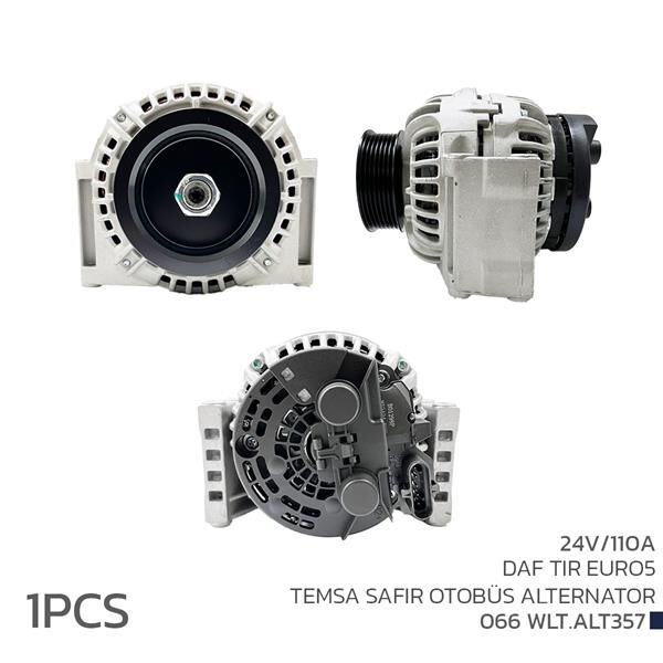ALTERNATÖR SARJ DİNAMOSU 24V 110A DAF TIR EURO5 TEMSA SAFİR OTOBÜS | OEM:124655014