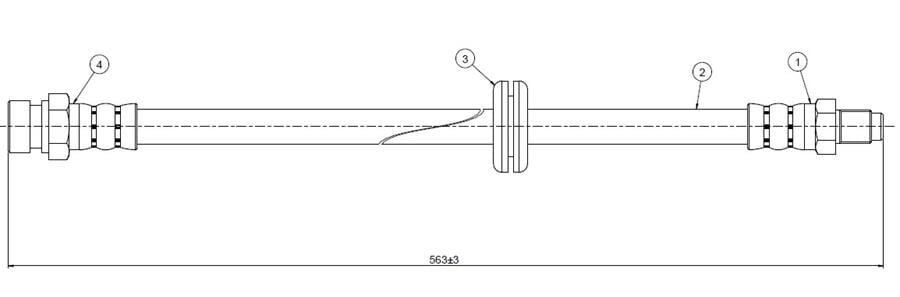FREN HORTUMU ön 9000 89-92 | OEM:8953291