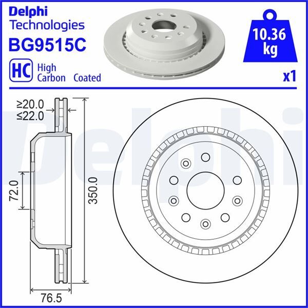 FREN DİSKİ TEKLİ PAKET - BOYALI DELİKLİ JEEP GLADİATOR WRANGLER ARKA 04-2019> | OEM:68321348AC