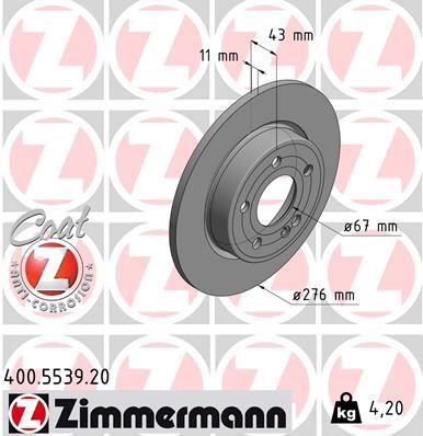 FREN DISKI ARKA MERCEDES W177 W247 C118 | OEM:A2474230112