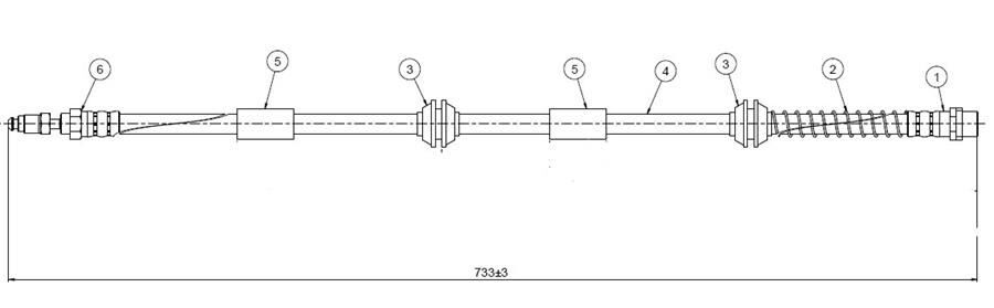 FREN HORTUMU ön Touareg 02-.. | OEM:7L6611701-7L6611701A-7L6611701B