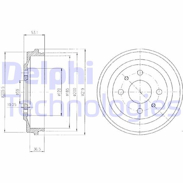 FREN KAMPANASI ARKA FIAT UNO 70 | OEM:7777842
