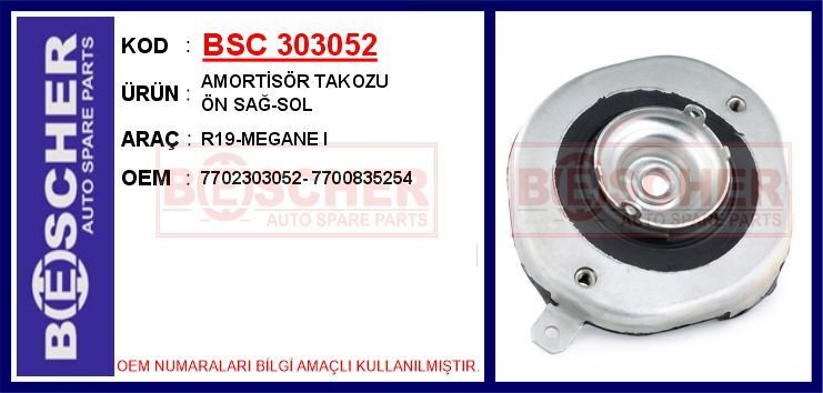 AMORTİSÖR TAKOZU ÖN SAĞ-SOL R19-MEGANE I | OEM:7702303052-7700835254
