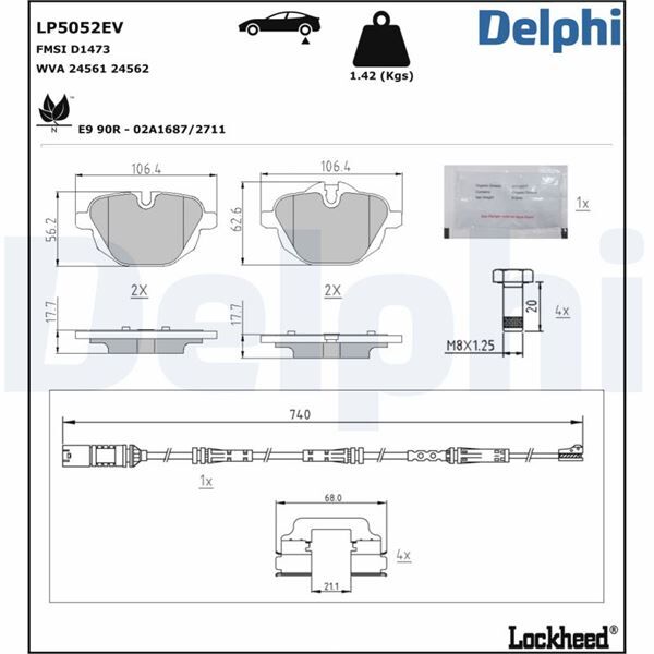 FREN BALATASI ELEKTRİKLİ BMW BRILLIANCE IX3 SERIES 09/2021>