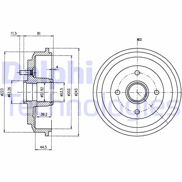 ARKA KAMPANA FIESTA 02>08 -FUSION 02>12 | OEM:7S611113AA-1507055