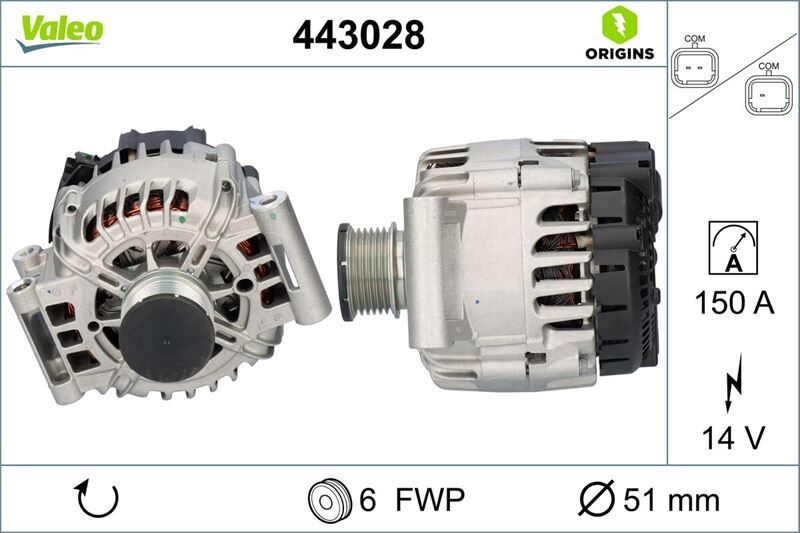 ALTERNATÖR C4 Picasso II- DS4- 308 II- 5008 | OEM:9822230780-9822231380