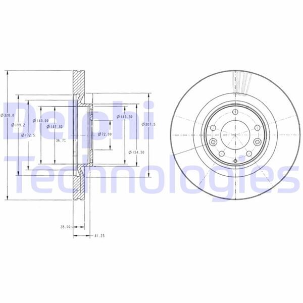 FREN DİSKİ TEKLİ PAKET . DELİKLİ ÖN MAZDA CX-7 05/2007 > | OEM:EH143325XA