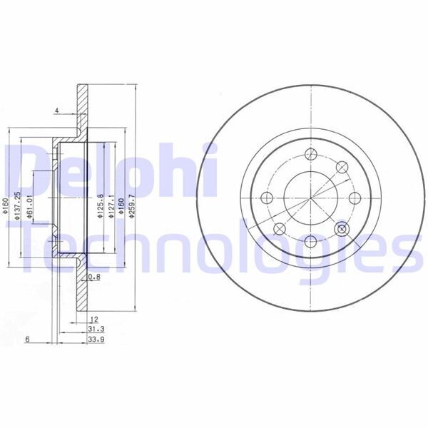 ÖN FREN DISK AYNA VOLVO 440. 460. 480 87 > 97 | OEM:3410294-34102947