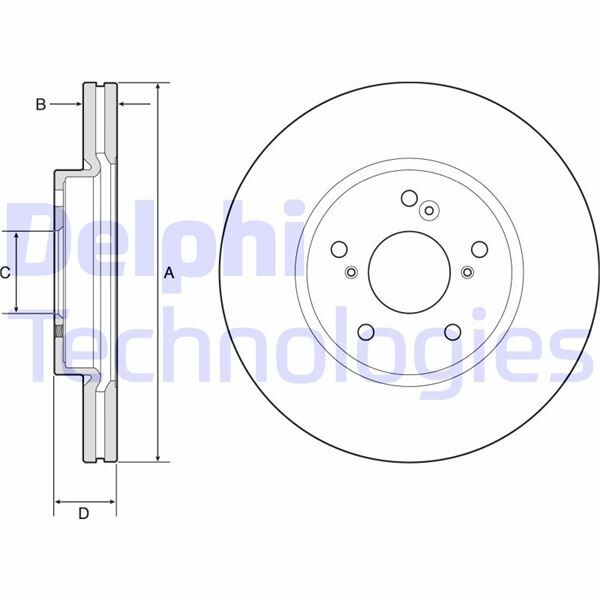FREN DİSKİ ÇİFTLİ PAKET - BOYALI. DELİKLİ ÖN HONDA HR-V 08/2015 > | OEM:45251T8MG01